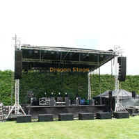 Système de fermes de scène compact à toit plat pour concerts et spectacles temporaires en extérieur