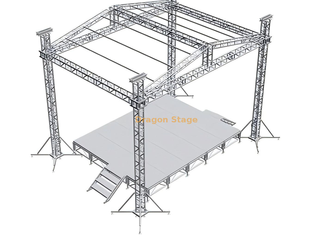 Systèmes de fermes de toit de mariage en aluminium 10x6x8m
