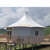 Tente d'hôtel Glamping d'événement de luxe de toit de PVC de structure d'usine avec Windows