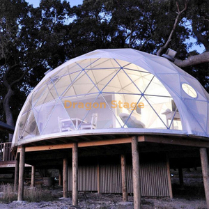 Maison transparente de tente de dôme d'événement de station balnéaire de luxe pour le camping en plein air