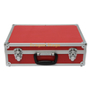 Valise à outils en aluminium dur personnalisée rouge avec mousse