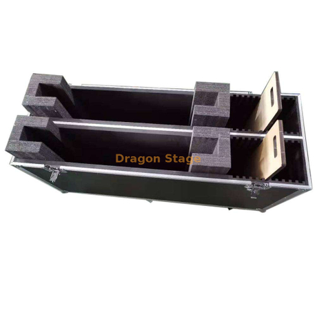 Double caisse de vol en aluminium faite sur commande réglable de TV d'événement avec des roulettes