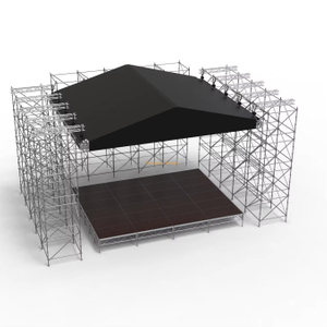 Système de fermes de toit pyramidales à grande portée de 20x20 m avec 3 poutres à longue portée pour système Layher