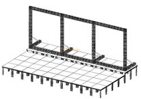 Structure de support vidéo LED Truss 16x6m