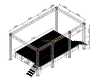 STATE D'ÉCLAIRAGE DE DJ personnalisée 8.58x5x4m
