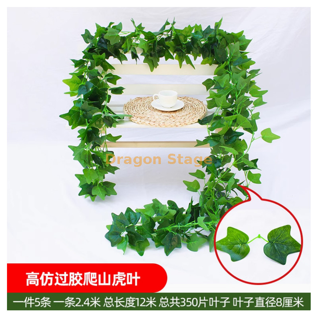 Vine simulée, décoration des feuilles de raisin, fausse vigne florale enroulée autour de plantes vertes, 70 pièces collées lierre, 5 pièces - étanche, écran solaire, papillon + soie attachée