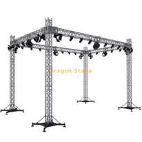 Système de ferme d'éclairage en aluminium 8x6x7m (ferme de support au sol à broche de 290 mm pour événements et concerts)