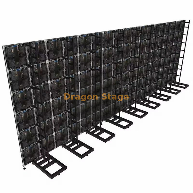 Système de pile de support au sol de l'écran LED de 10x3m en aluminium pour concert