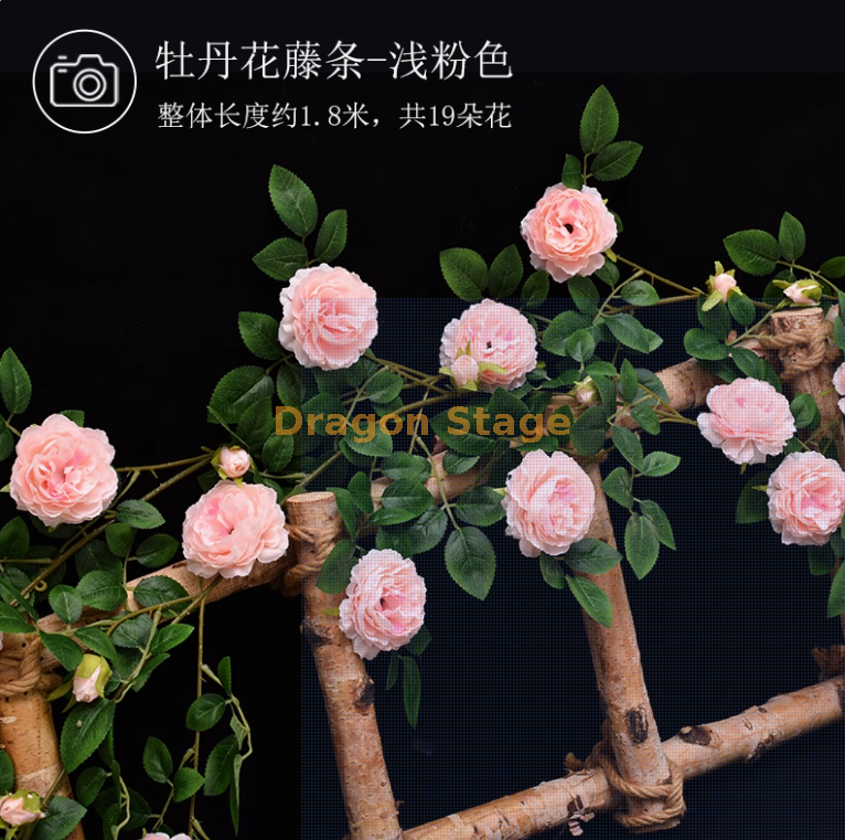 浅粉色牡丹花藤 1 条