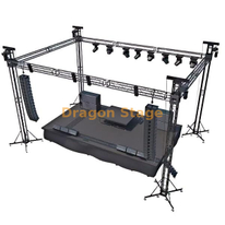 290 mm Black DJ Truss Stage 10x6x6m