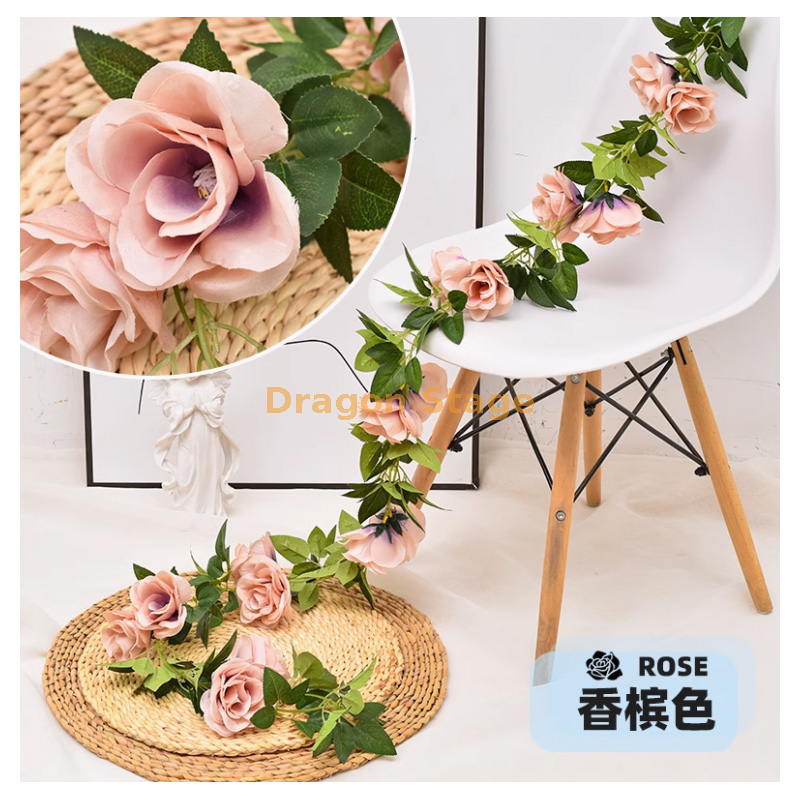 荧光黄 香槟色 -10 朵特大玫瑰 1 条