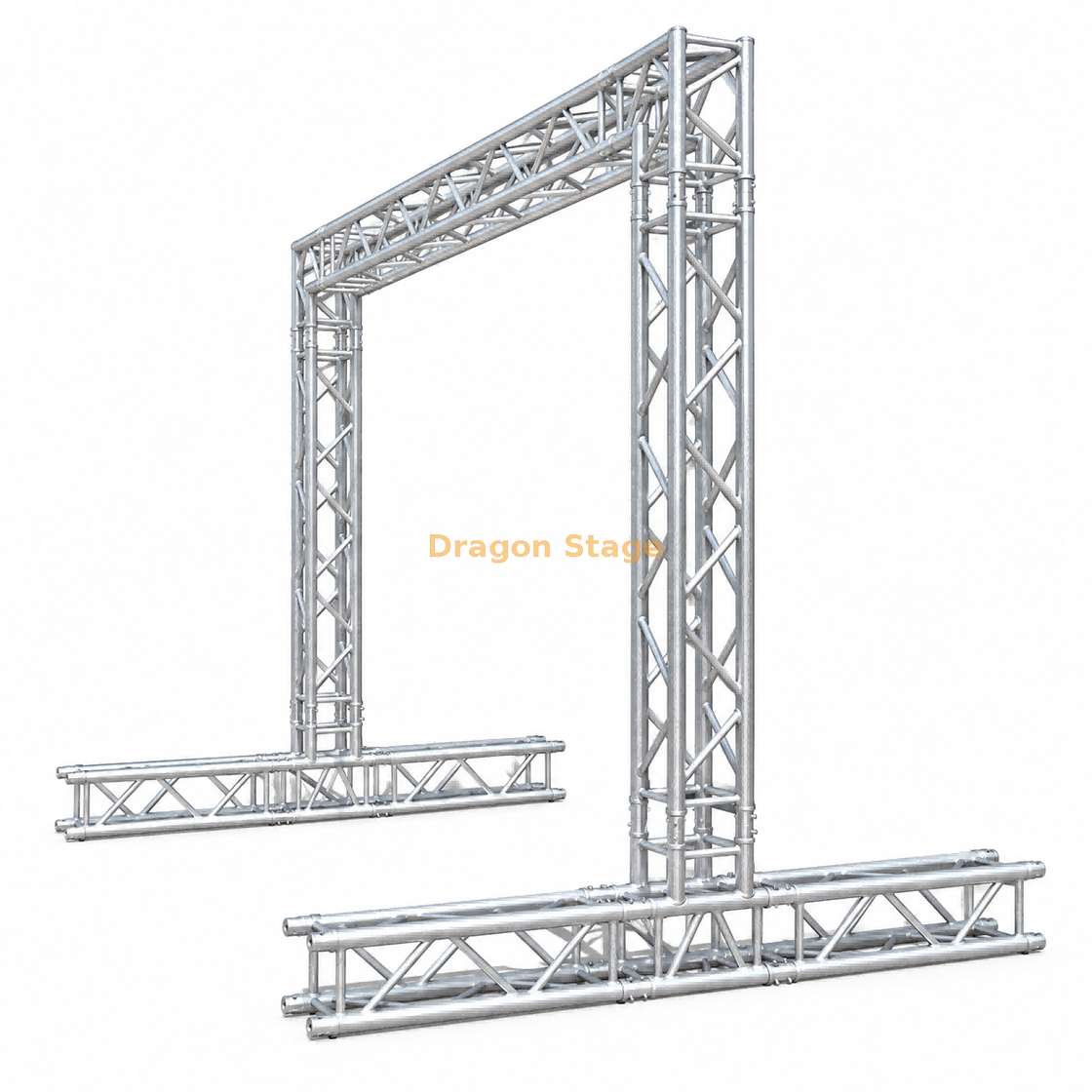 Ferme de poteau de but en aluminium de 3x3 m avec base de 2,5 m de profondeur