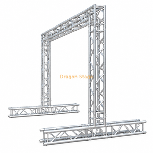Ferme de poteau de but en aluminium de 3x3 m avec base de 2,5 m de profondeur