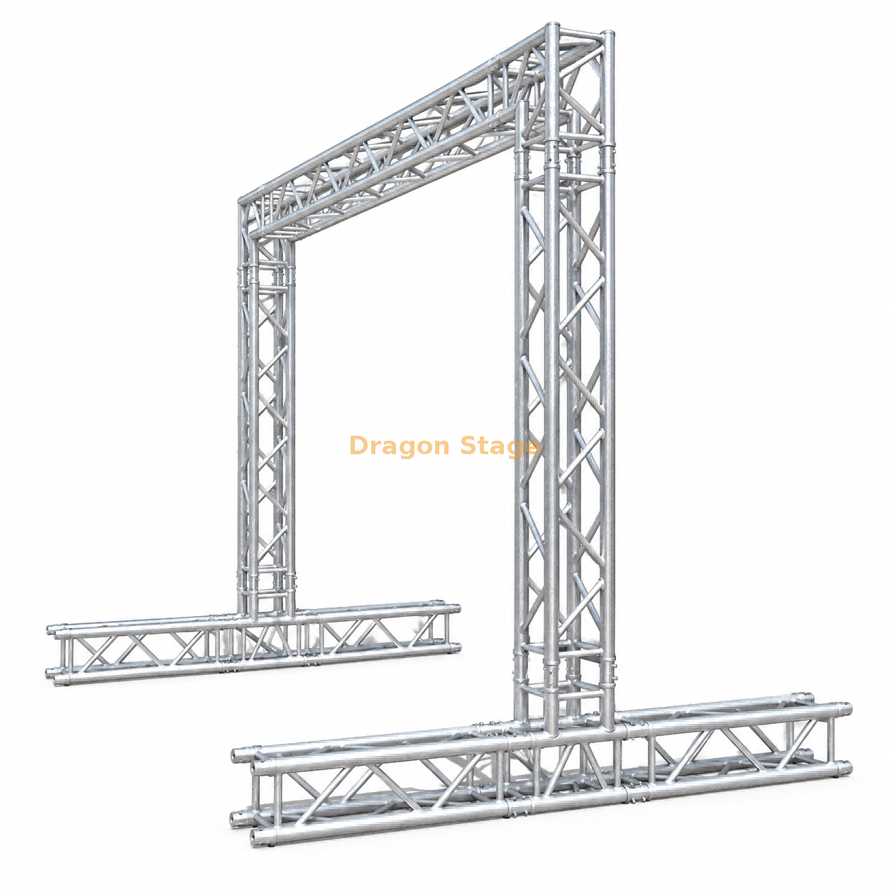 Ferme de poteau de but en aluminium de 3x3 m avec base de 2,5 m de profondeur