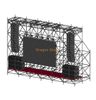 Écran LED Ringlock 12x4x8m et structure suspendue de réseau de lignes avec 6 fermes de section supérieure