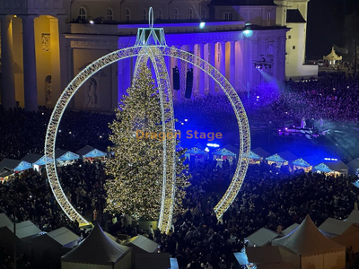 Décoration de courbe d'arbre de Noël