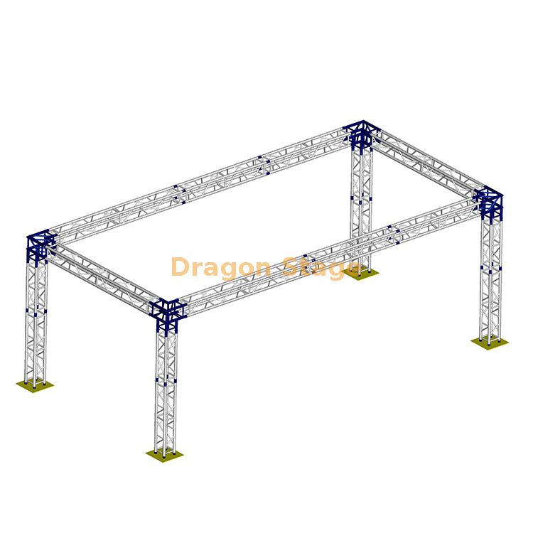 Treillis d'exposition rectangulaire portable 9x5x5m