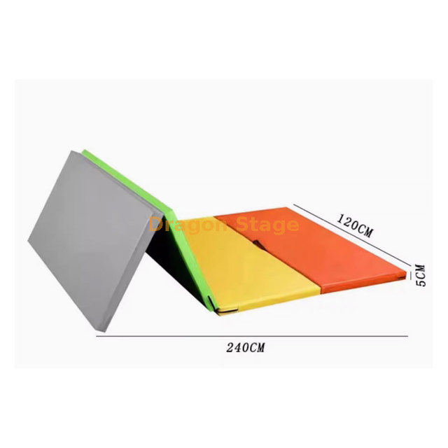 Arc-en-ciel 240 * 120 * 5 tapis à quatre pliages